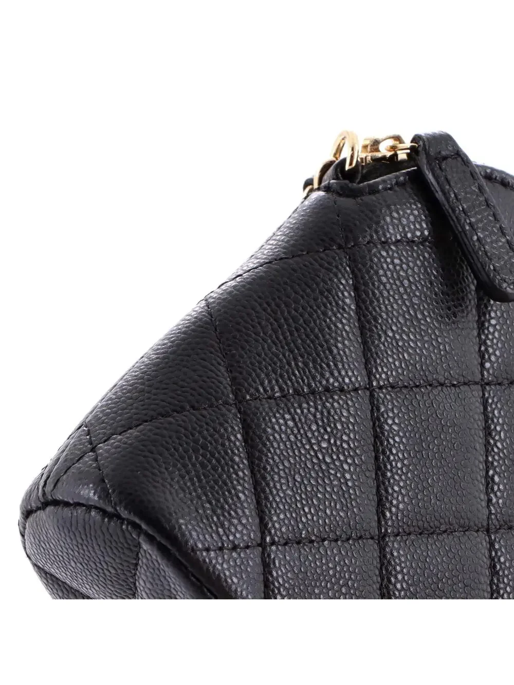 Chanel Cc Dome Zip Clutch With Chain #281377C49B